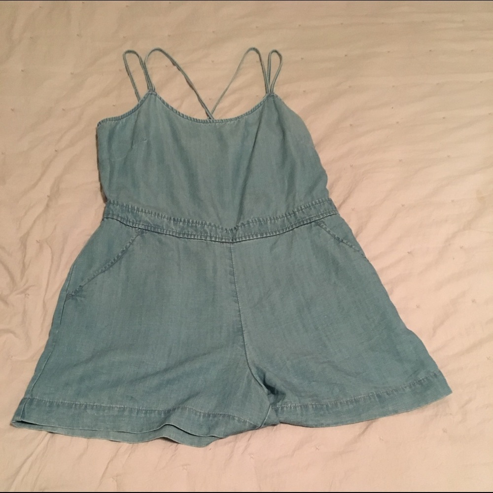 LOFT Denim Romper